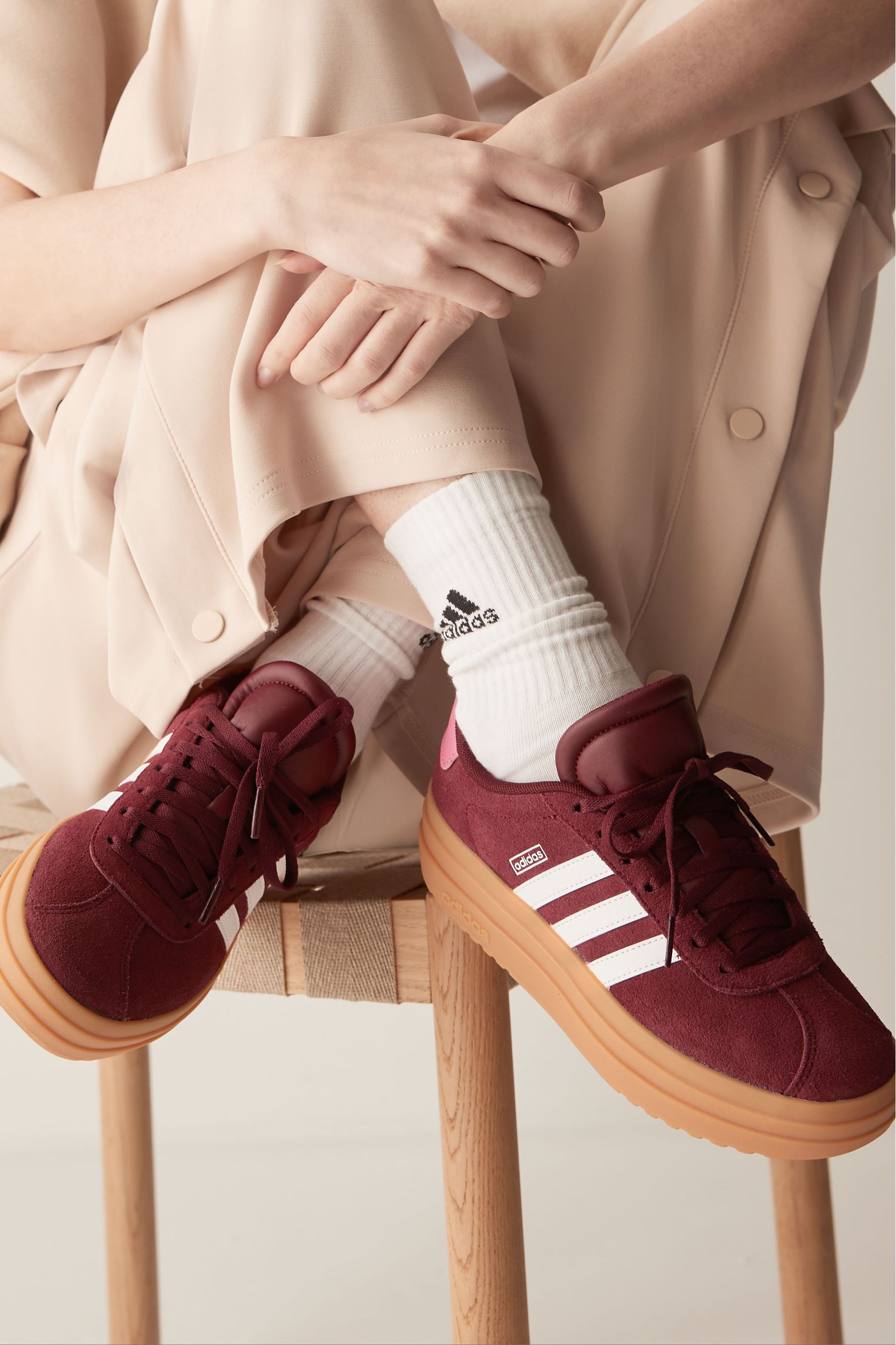 Burgundy adidas trainers womens shop