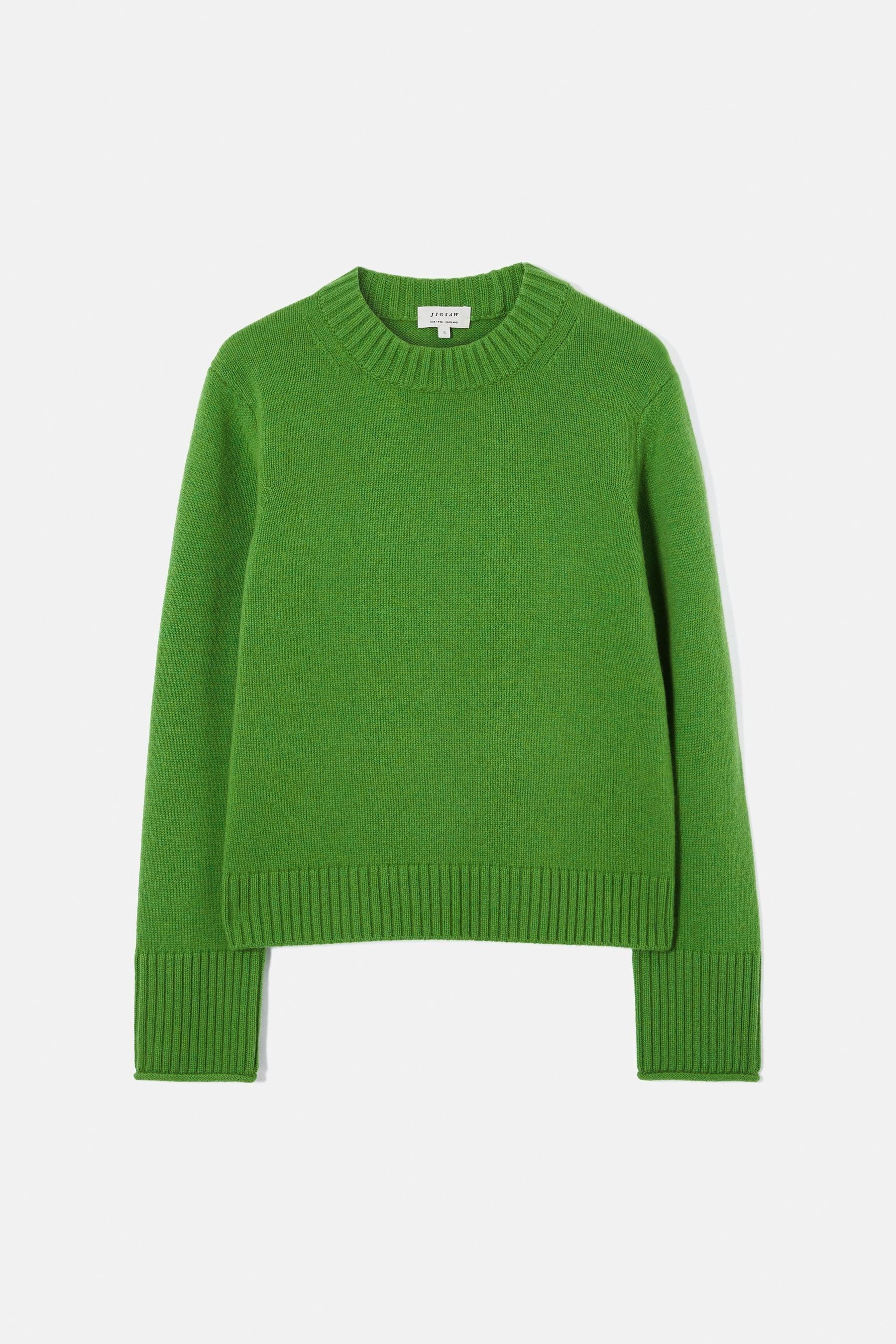 Jigsaw green jumper discount
