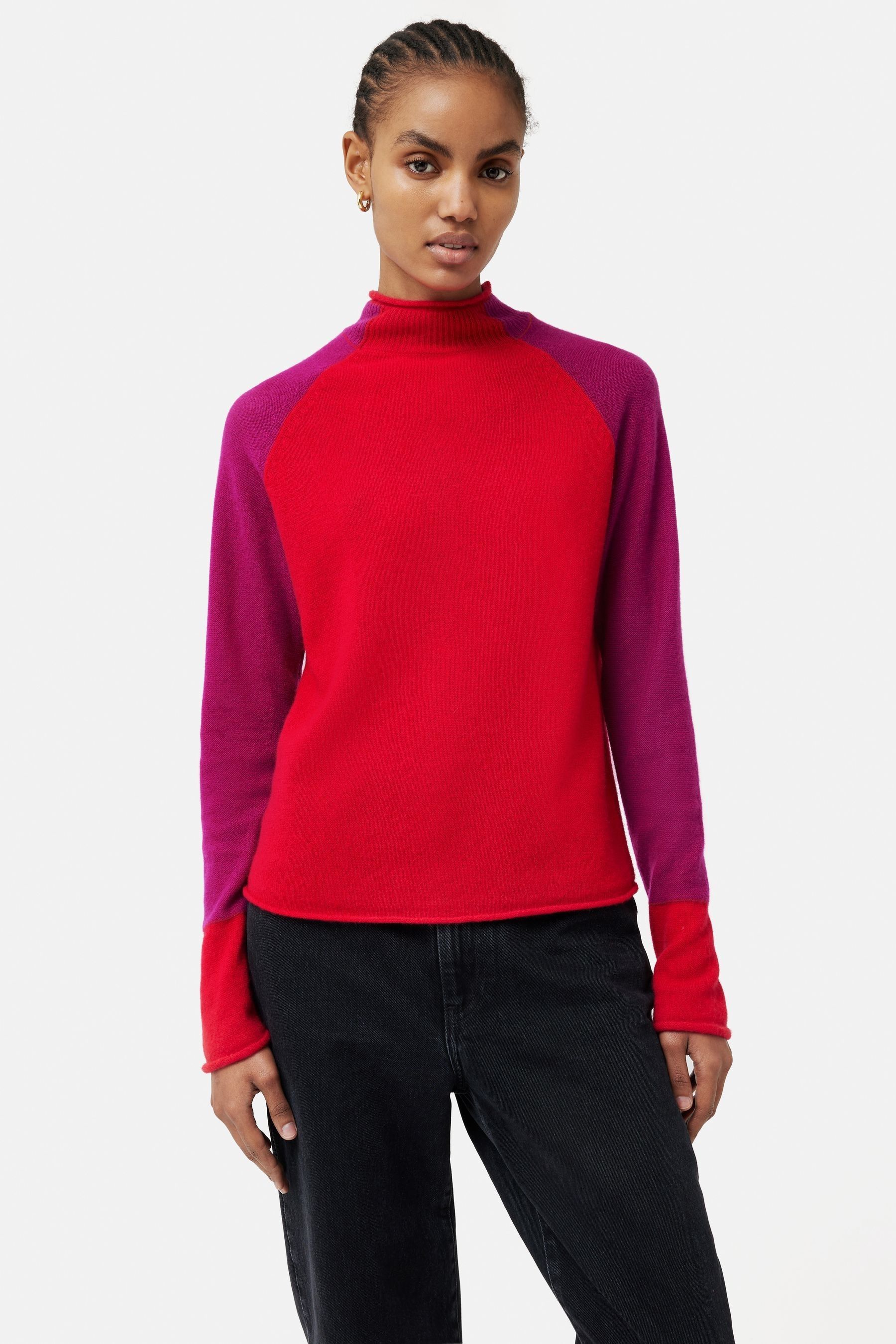 Jigsaw fleece online merino raglan jumper