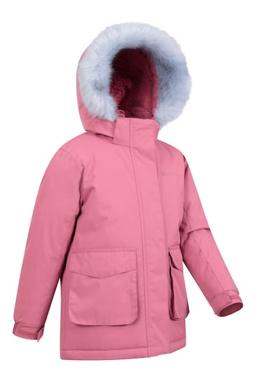 Mountain Warehouse Pink Ranger Plain Kids Water Resistant Jacket