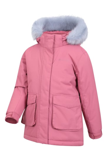 Mountain Warehouse Pink Ranger Plain Kids Water Resistant Jacket