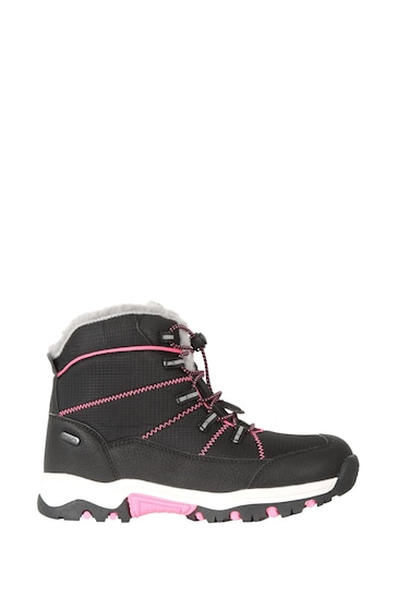 Mountain Warehouse Black Kids Comet Waterproof Snow Boots