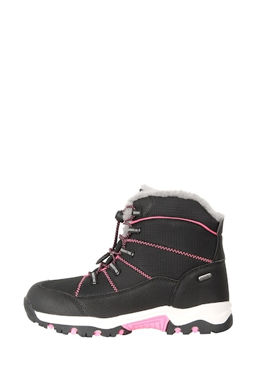 Mountain Warehouse Black Kids Comet Waterproof Snow Boots