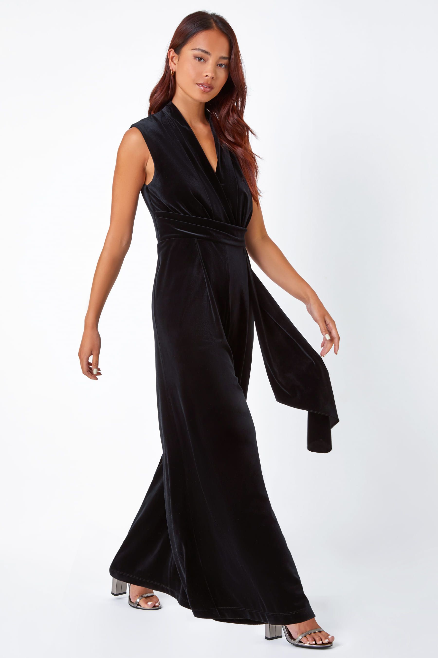 Black velvet hot sale overalls