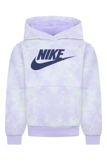 Nike Purple Little Kids Tie Dye Hoodie