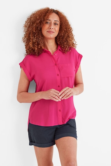 Tog 24 Pink Alston Short Sleeve Plain Shirt