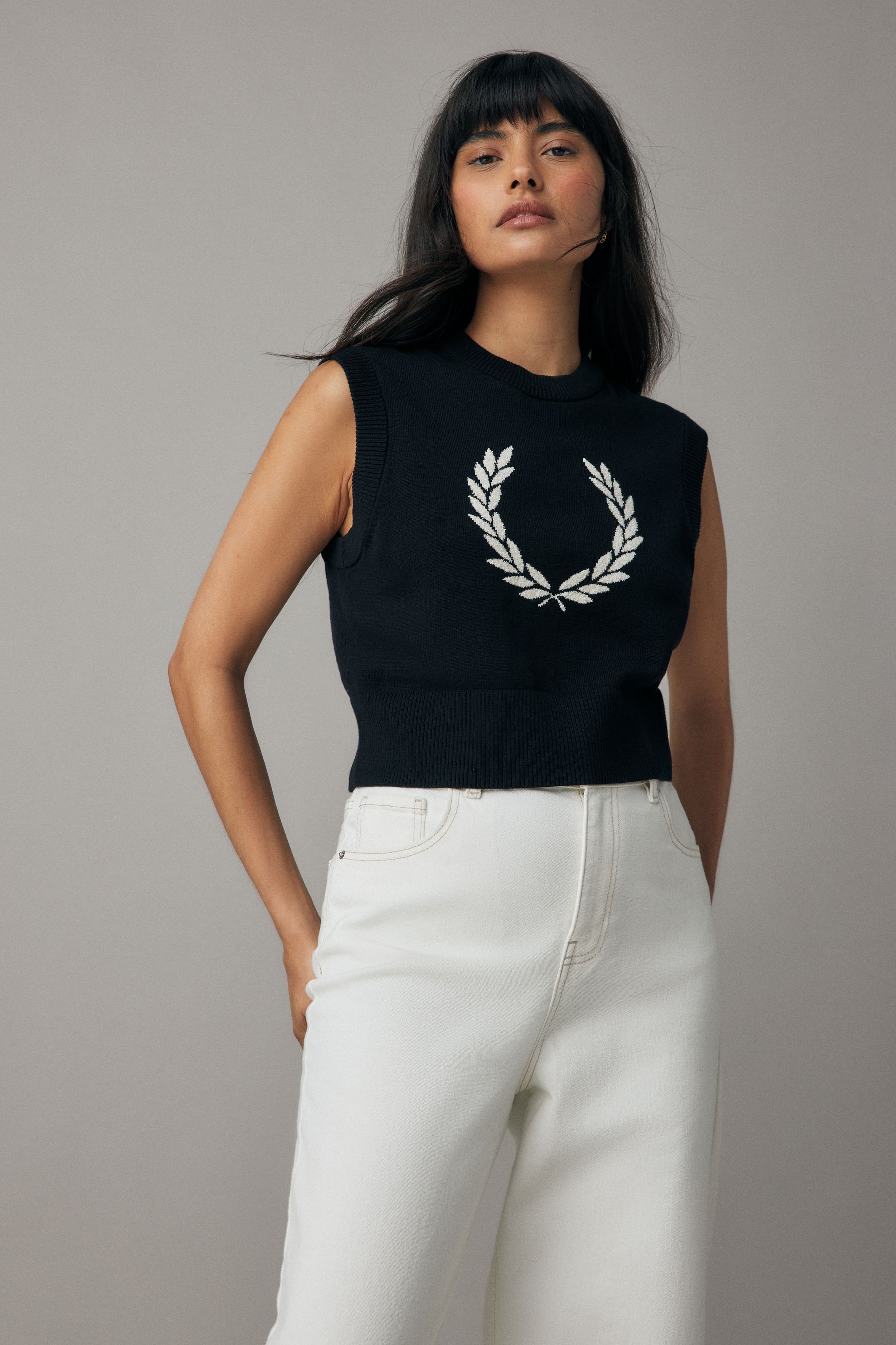 Fred perry tank top jumper shop