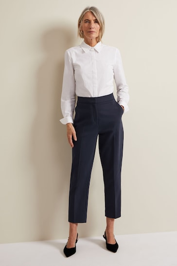 Phase Eight Blue Ulrica Tapered Suit Trousers