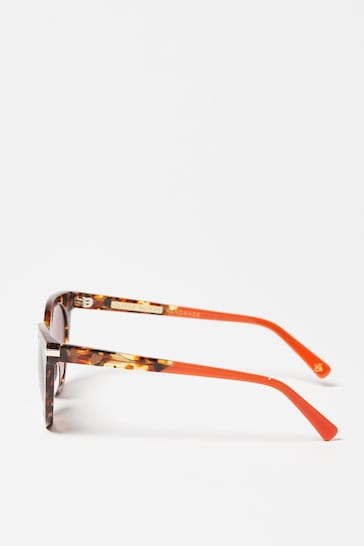 Oliver Bonas Multi Cat Eye Faux Tortoiseshell Acetate Sunglasses