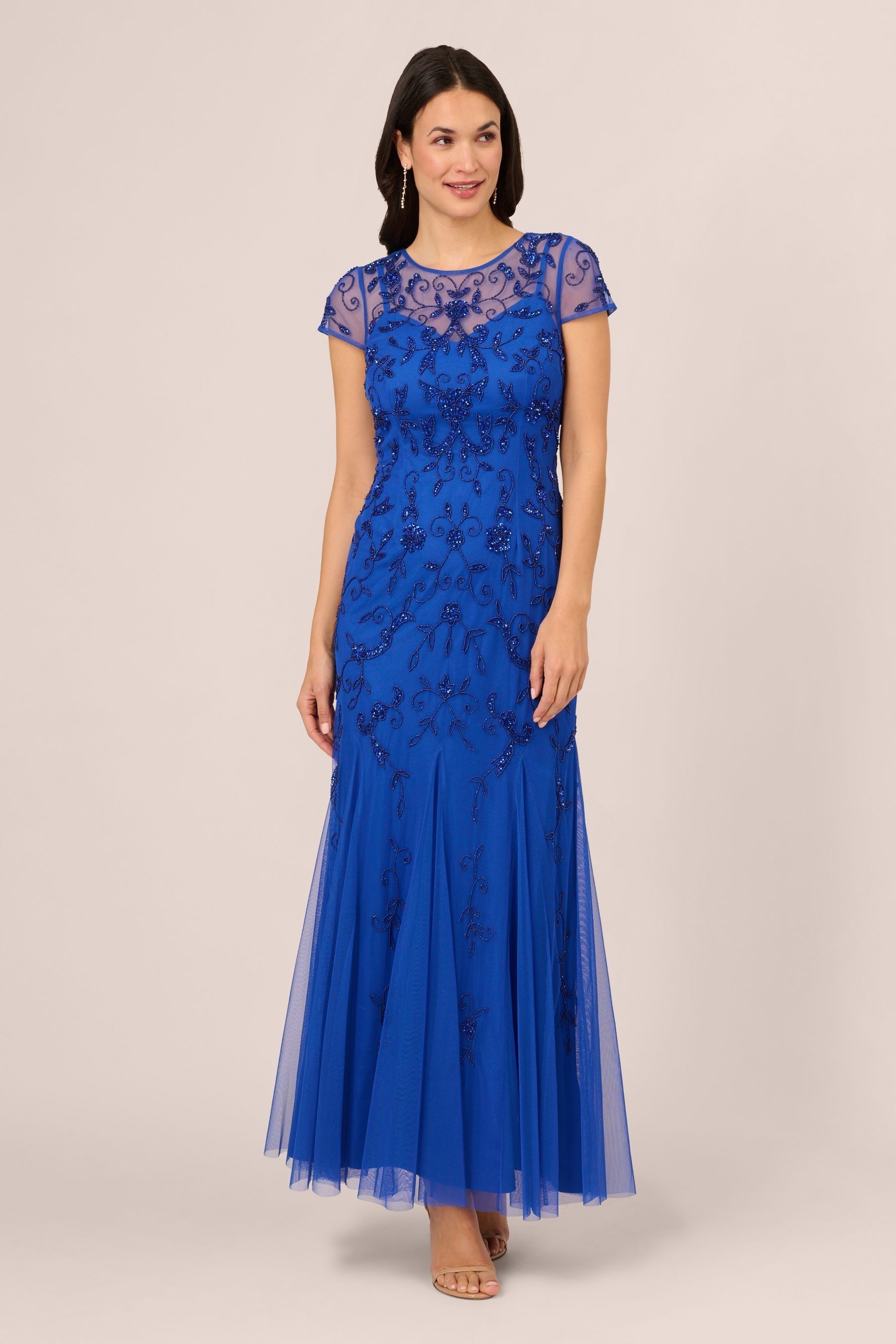 Adrianna papell godet gown cheap