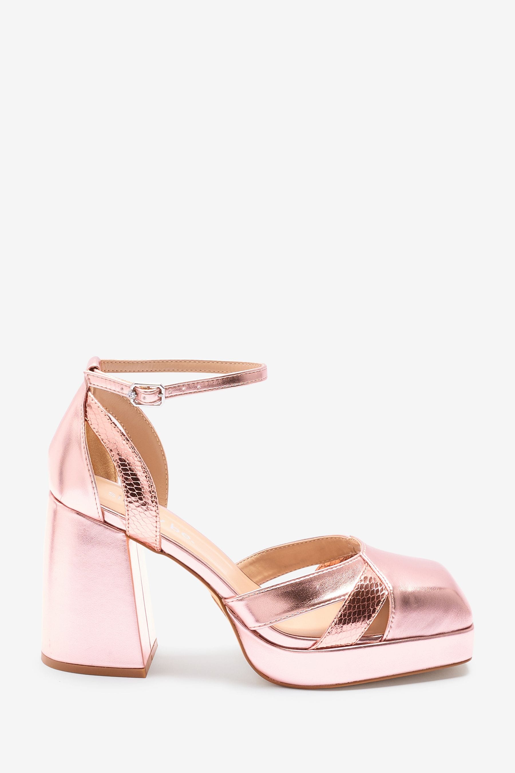 Pink wide best sale width heels