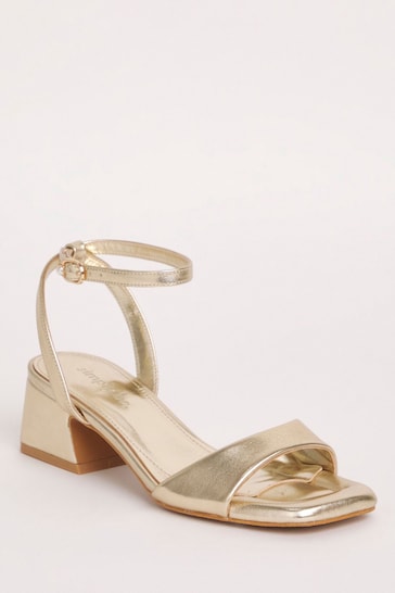 Simply Be Barely There on Low Block Heels in Wide/Extra Wide Fit
