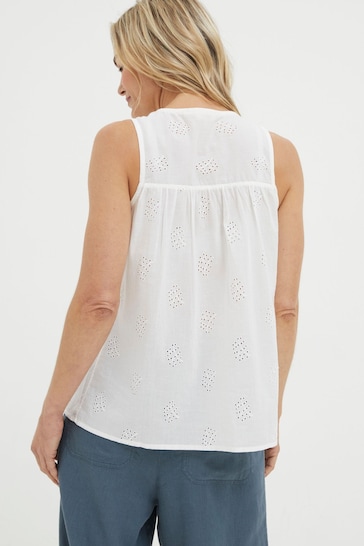 FatFace Natural Cassie Embroidered Cami