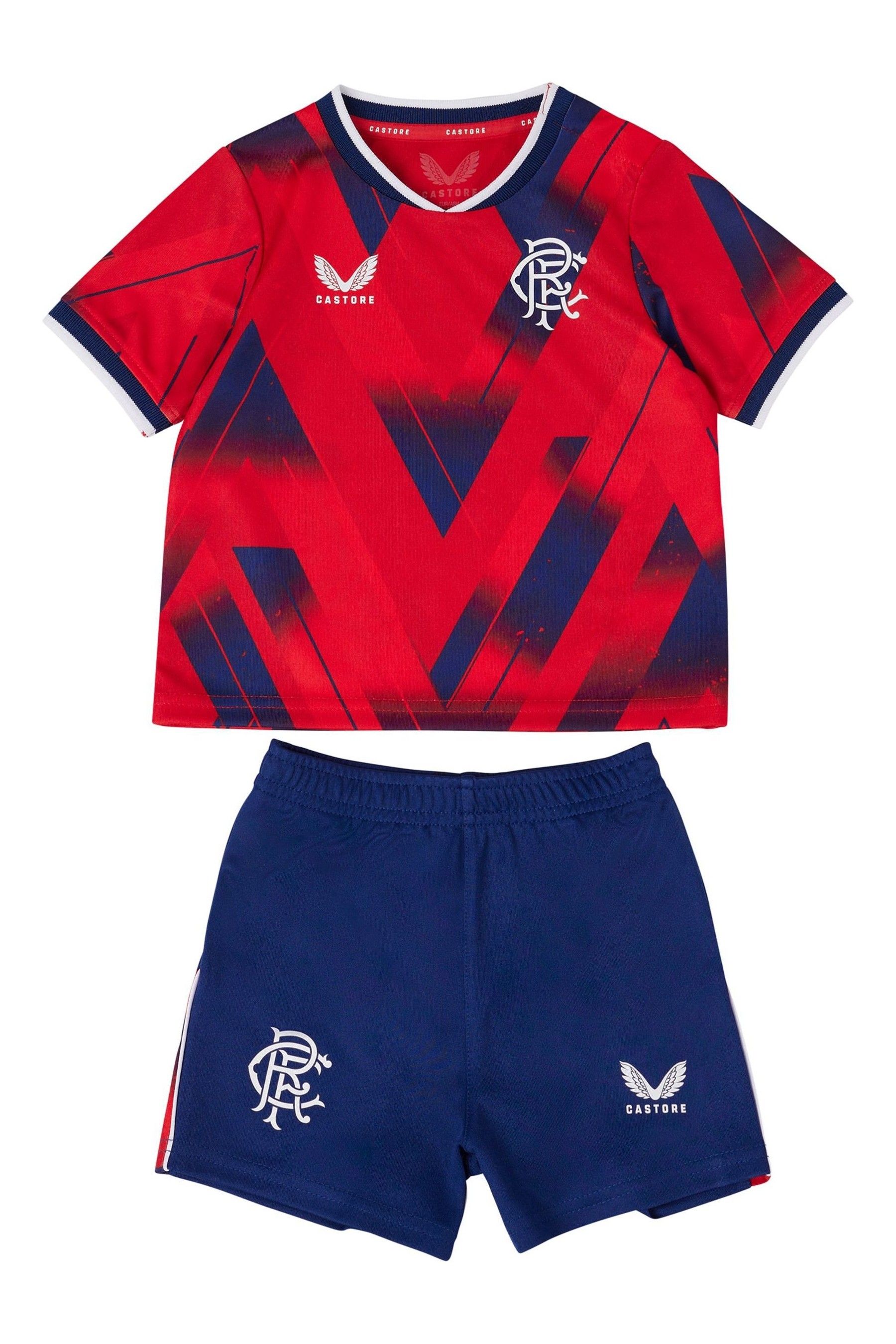 Fanatics Red Glasgow Rangers Fourth Baby Kit 2023 24