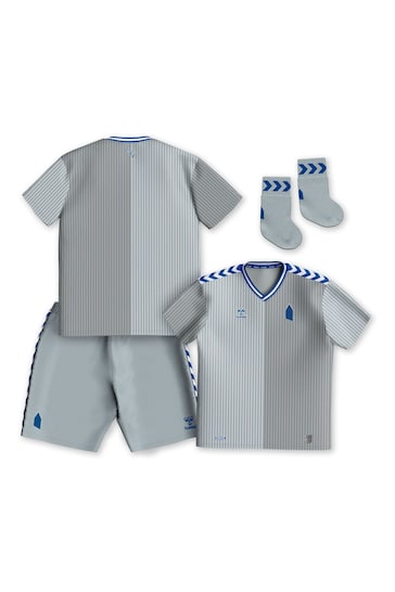 Fanatics Grey Everton Hummel Third Baby Kit 2023-24 Baby