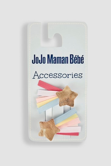 JoJo Maman Bébé Gold 2-Pack Star Clips