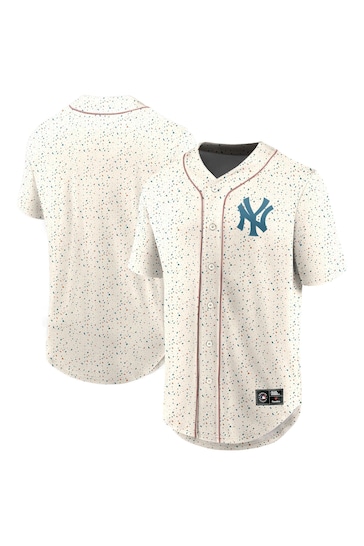 Fanatics MLB New York Yankees Terrazzo Foundations White FootBall Shirt