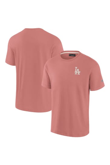 Fanatics Pink MLB Los Angeles Dodgers Terrazzo Short Sleeve Crew T-Shirt