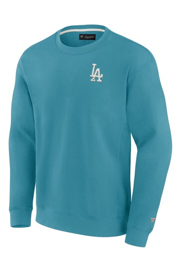 Fanatics Blue MLB Los Angeles Dodgers Terrazzo Fleece Crew Sweatshirt