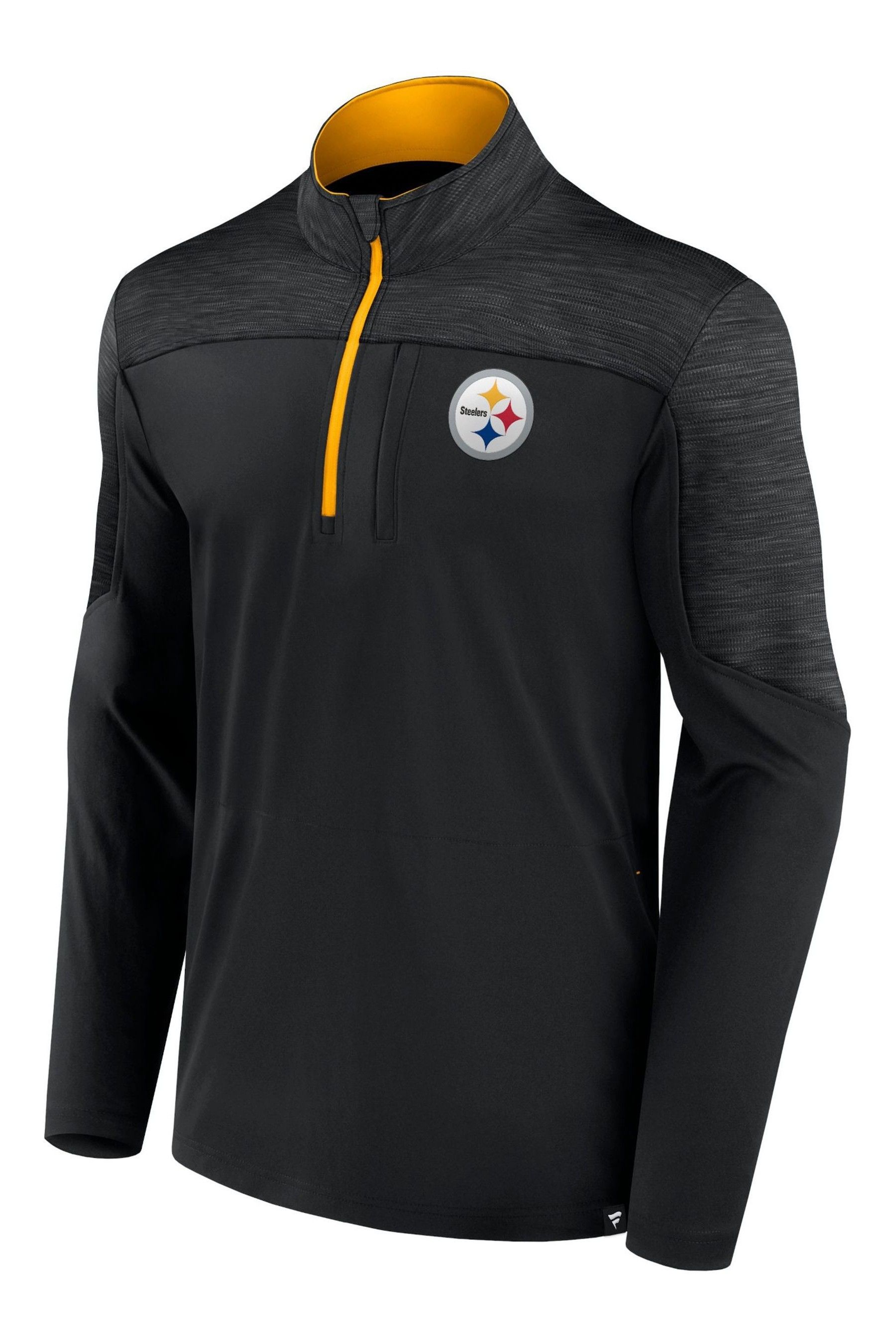 Buy Fanatics NFL Pittsburgh Steelers Defender Streaky Poly Quarter Zip Black Sweatshirt from the Next UK online shop