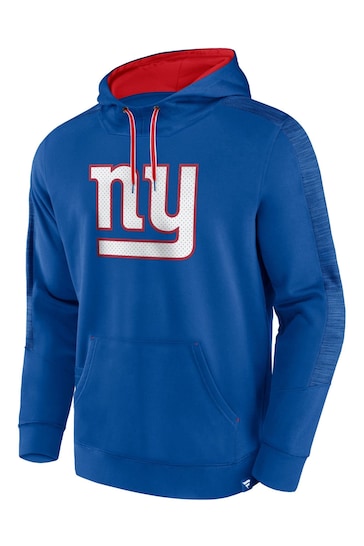 Fanatics Blue NFL New York Giants Defender Streaky Poly Fleece Pullover Hoodie