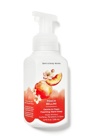 Bath & Body Works Peach Bellini Gentle and Clean Foaming Hand Soap 8.75 fl oz / 259 mL