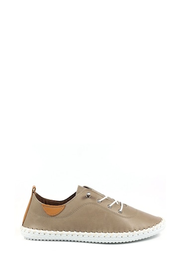 Lunar St Ives Taupe Brown Shoes