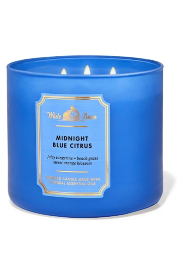 Bath & Body Works Midnight Blue Citrus 3-Wick Candle 14.5 oz / 411 g