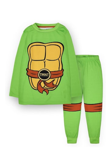 Vanilla Underground Green Teenage Mutant Ninja Turtles Boys Licencing Long Leg Pyjamas