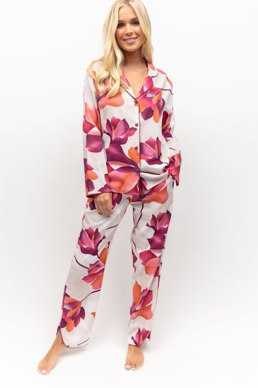 Cyberjammies Cream Floral Print Pyjamas Set