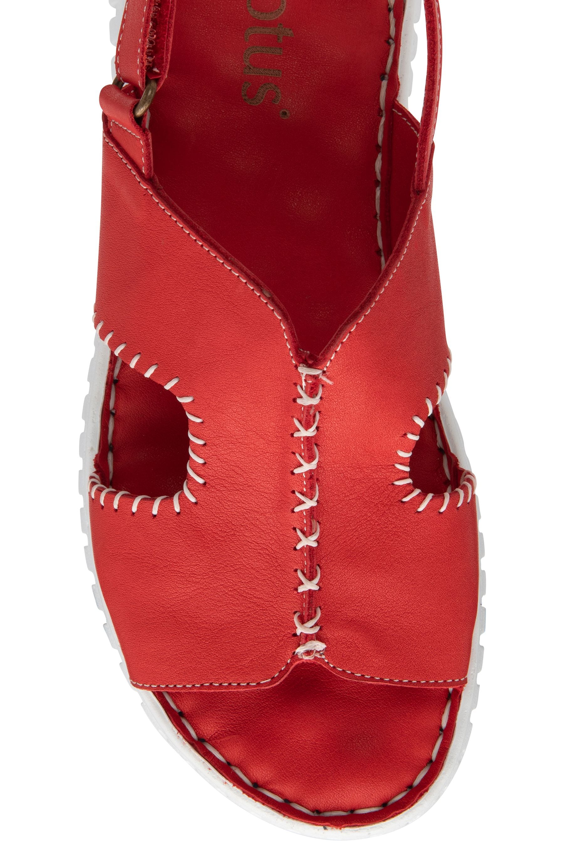 Lotus red sandals cheap