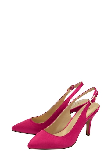 Lotus Pink Slingback Court Shoes