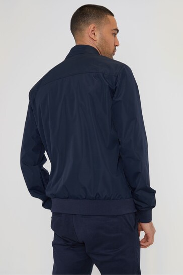 Threadbare Navy Showerproof Harrington Style Jacket