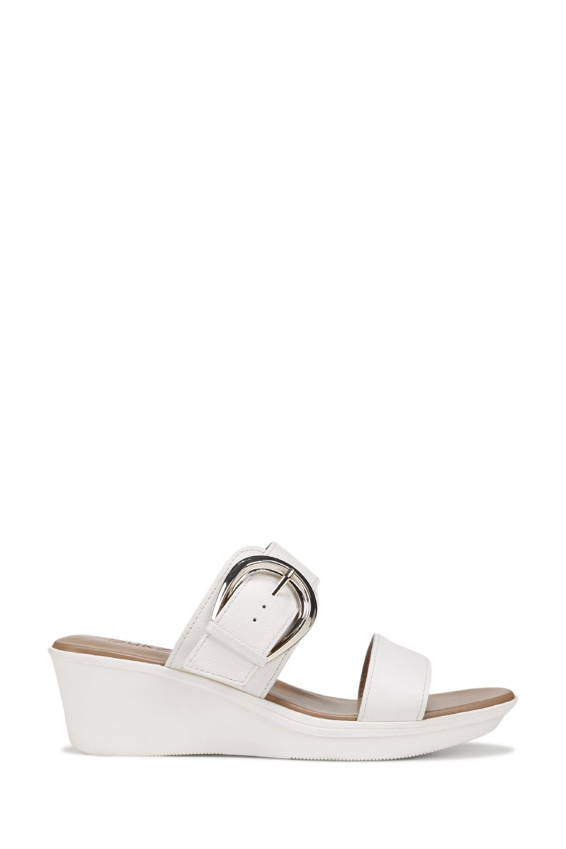 Naturalizer white wedge sandals clearance