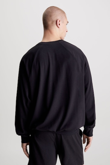 Calvin Klein Slogan Black Sweatshirt
