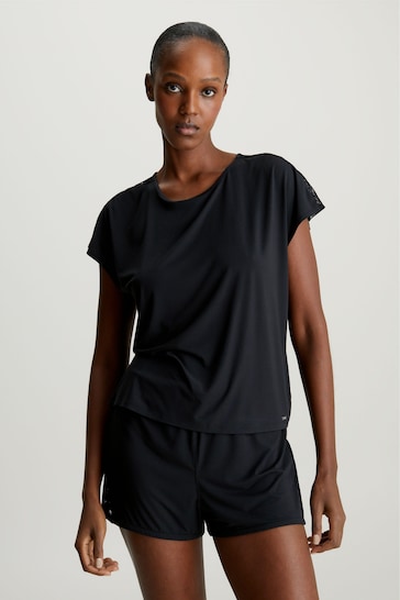 Calvin Klein Single Tab Sleep Black T-Shirt