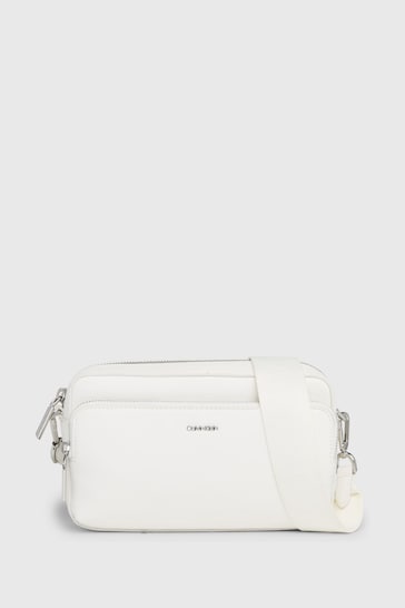 Calvin Klein White Camera Bag