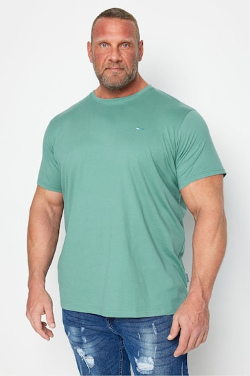 BadRhino Big & Tall Green/Blue/Navy/Purple/Pink T-Shirts 5 Pack