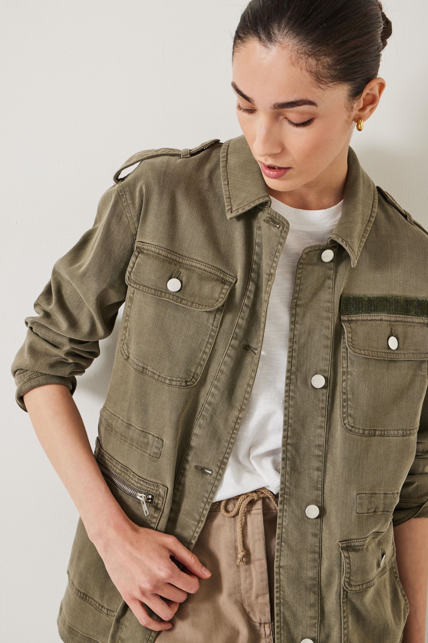 Hush Green Eloise Utility Jacket