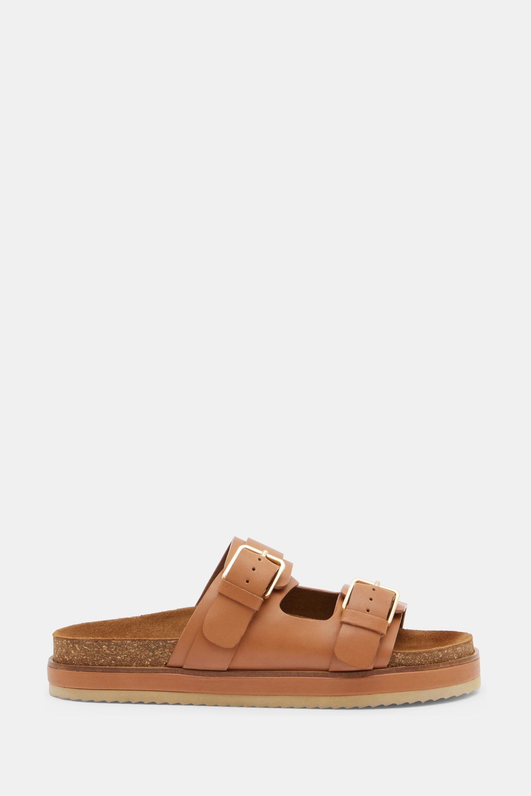 Buy Hush Brown Bryson Buckle Slides from the Next UK online shop