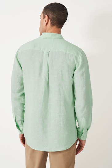 Crew Clothing Plain Linen Classic Long Sleeve Shirt