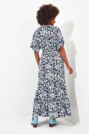 Joe Browns Blue Tile Print Maxi Dress