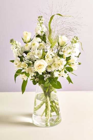 White Letterbox Fresh Flower Bouquet