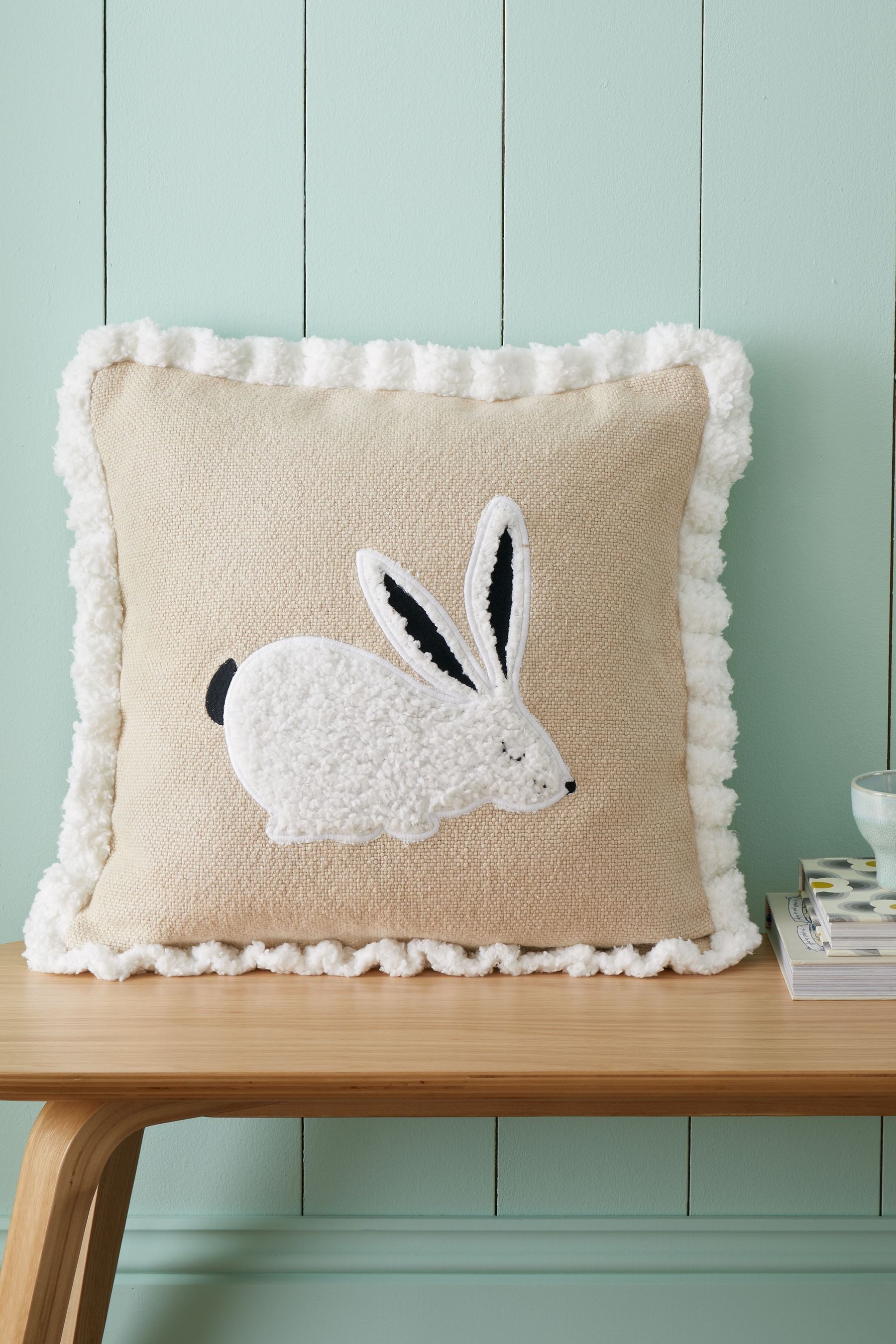 Catherine Lansfield Natural Country Hare 100 Cotton Cushion