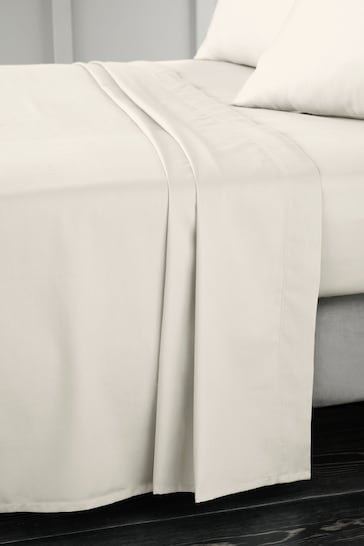 Bianca Oyster 400 Thread Count Cotton Sateen Flat Sheet