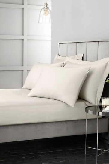 Bianca Oyster 400 Thread Count Cotton Sateen Flat Sheet