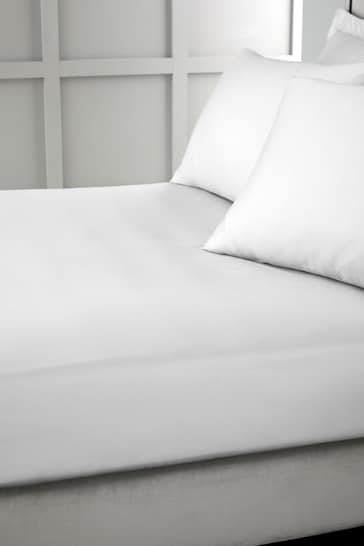 Bianca Dove Grey 400 Thread Count Cotton Sateen Fitted Sheet