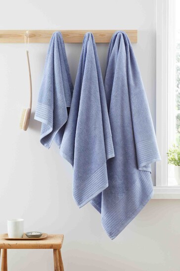 Bianca Blue Egyptian Cotton Towel