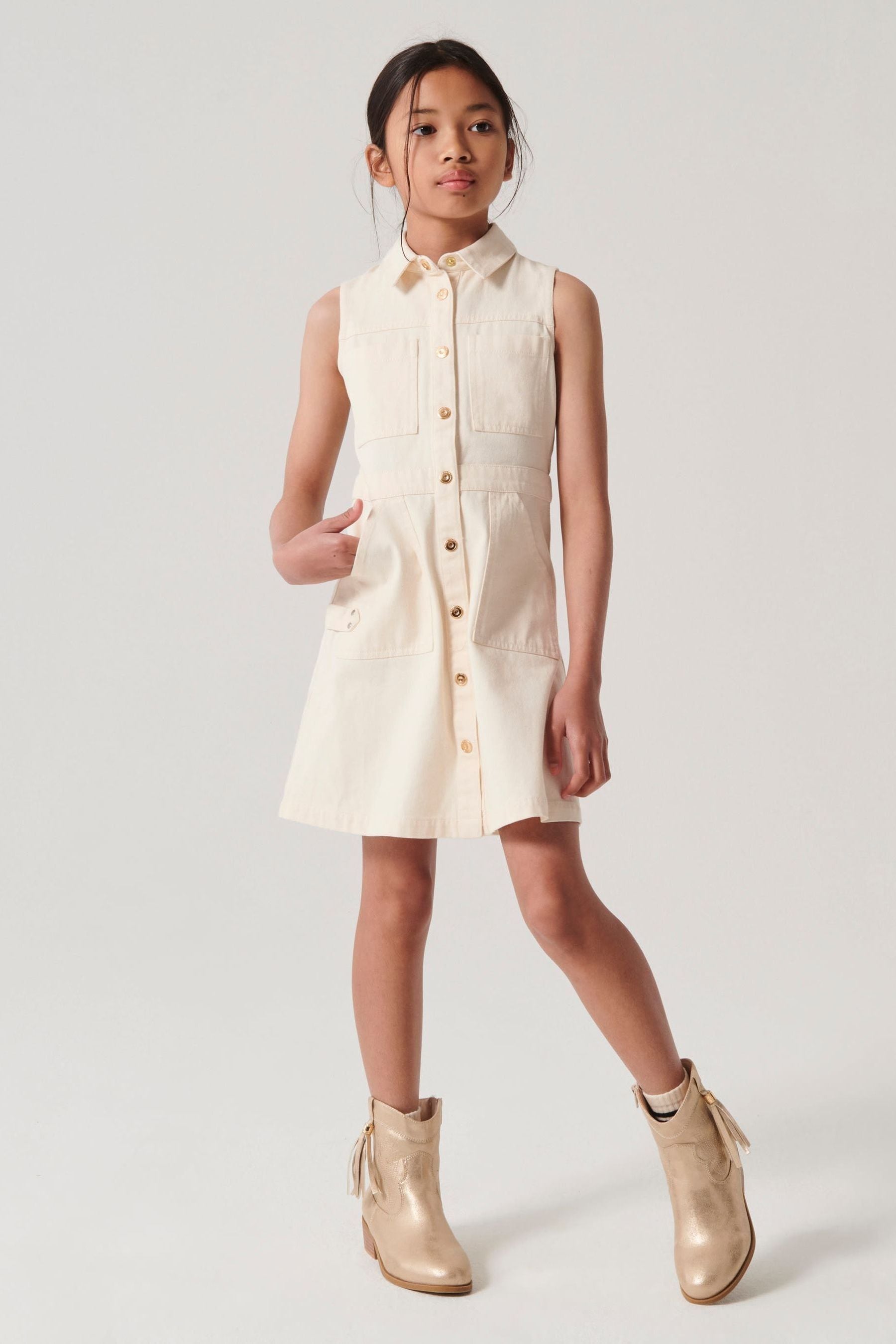 Cream pinafore online