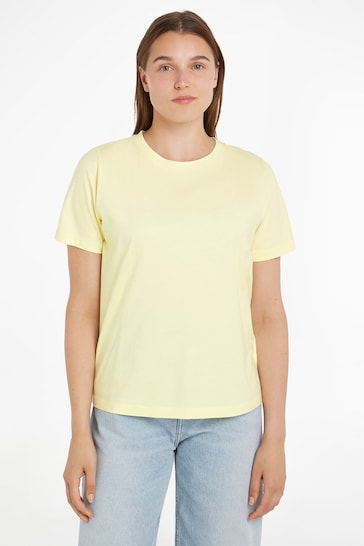 Calvin Klein Yellow Crew Neck T-Shirt